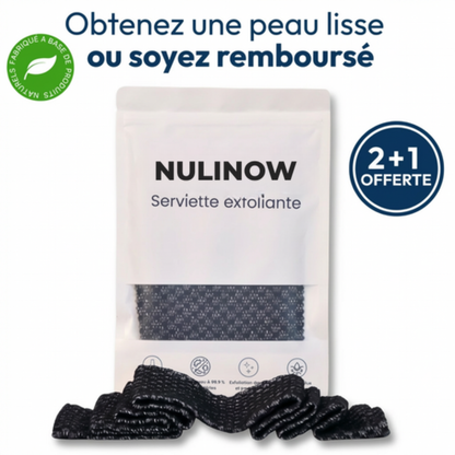 Serviette de douche exfoliante