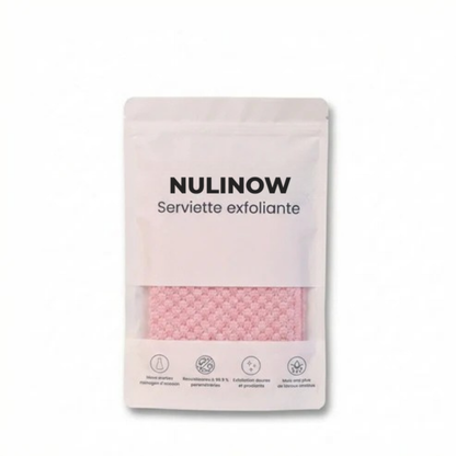 Serviette de douche exfoliante