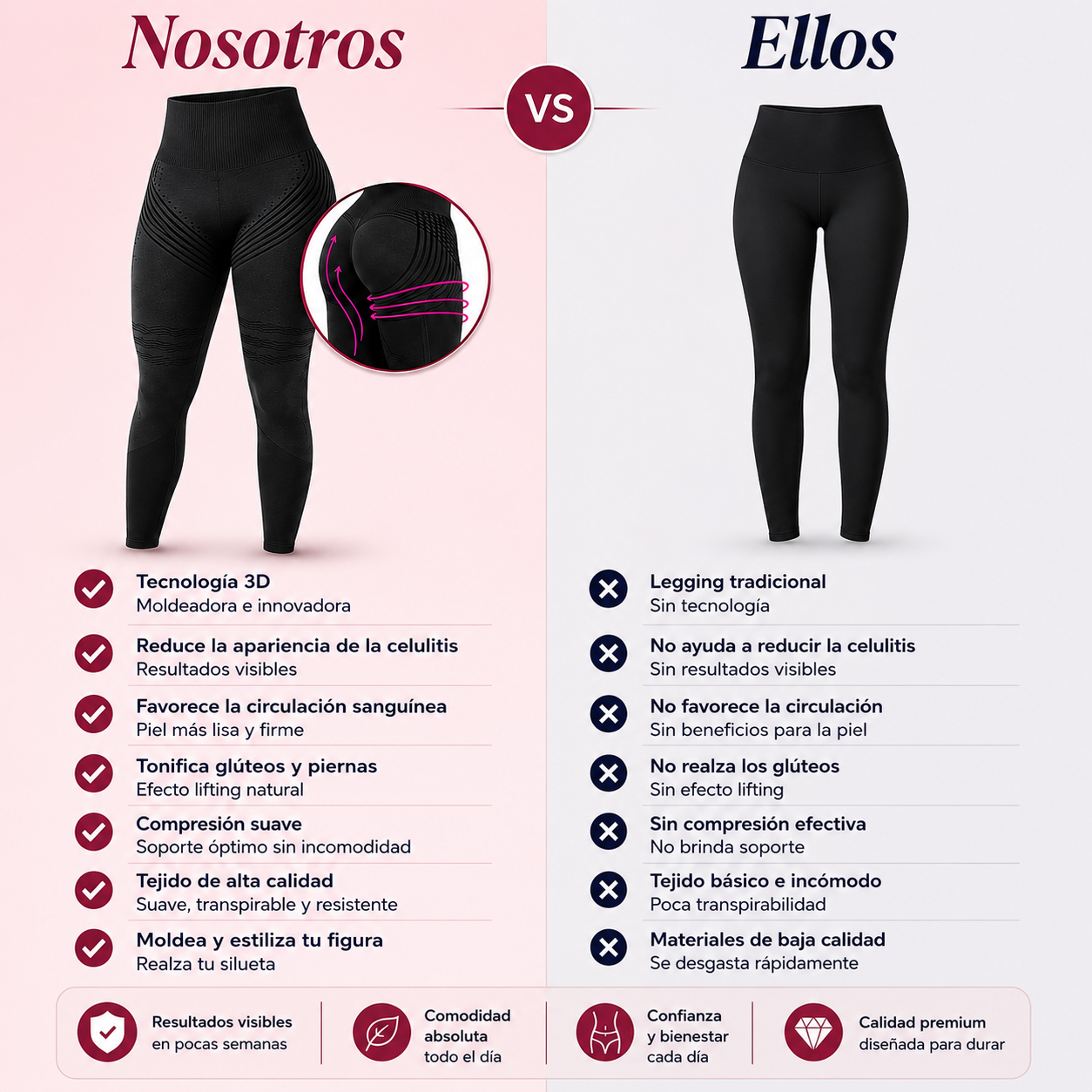Le legging 3D anti-cellulite