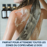 Serviette de douche exfoliante